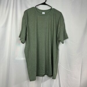 NWT Gildan Softstyle T-Shirt Mens 2XL‎ Military Green Heathered Minimalist